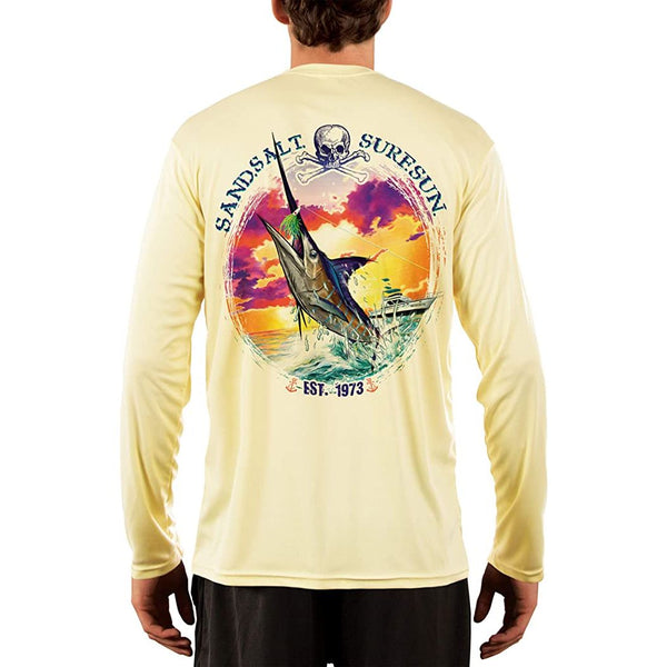  SAND.SALT.SURF.SUN. Saltwater Fish Dorado Youth UPF 50+ UV Sun  Protection Performance Long Sleeve T-Shirt Large Arctic Blue: Clothing,  Shoes & Jewelry