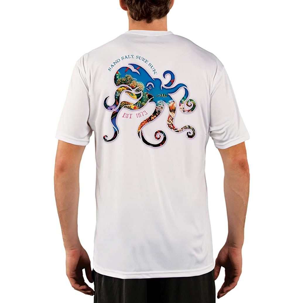 Kraken Octopus UV T-Shirt, White / 2XL