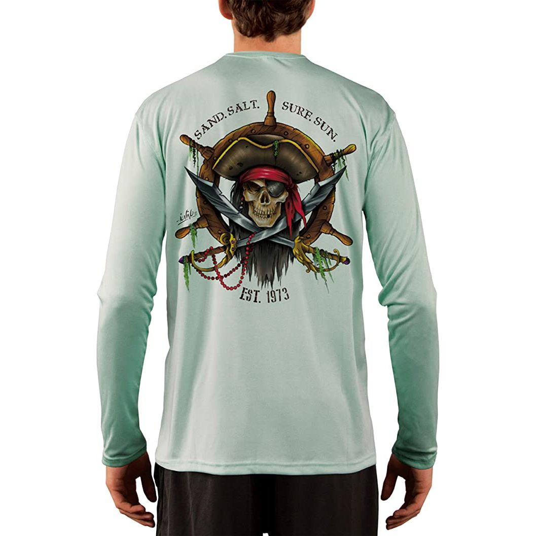 Fishing Shirt For Men Uv Sun Protection Upf 50+ Long Sleeve Moisture  Wicking Performance Athletic
