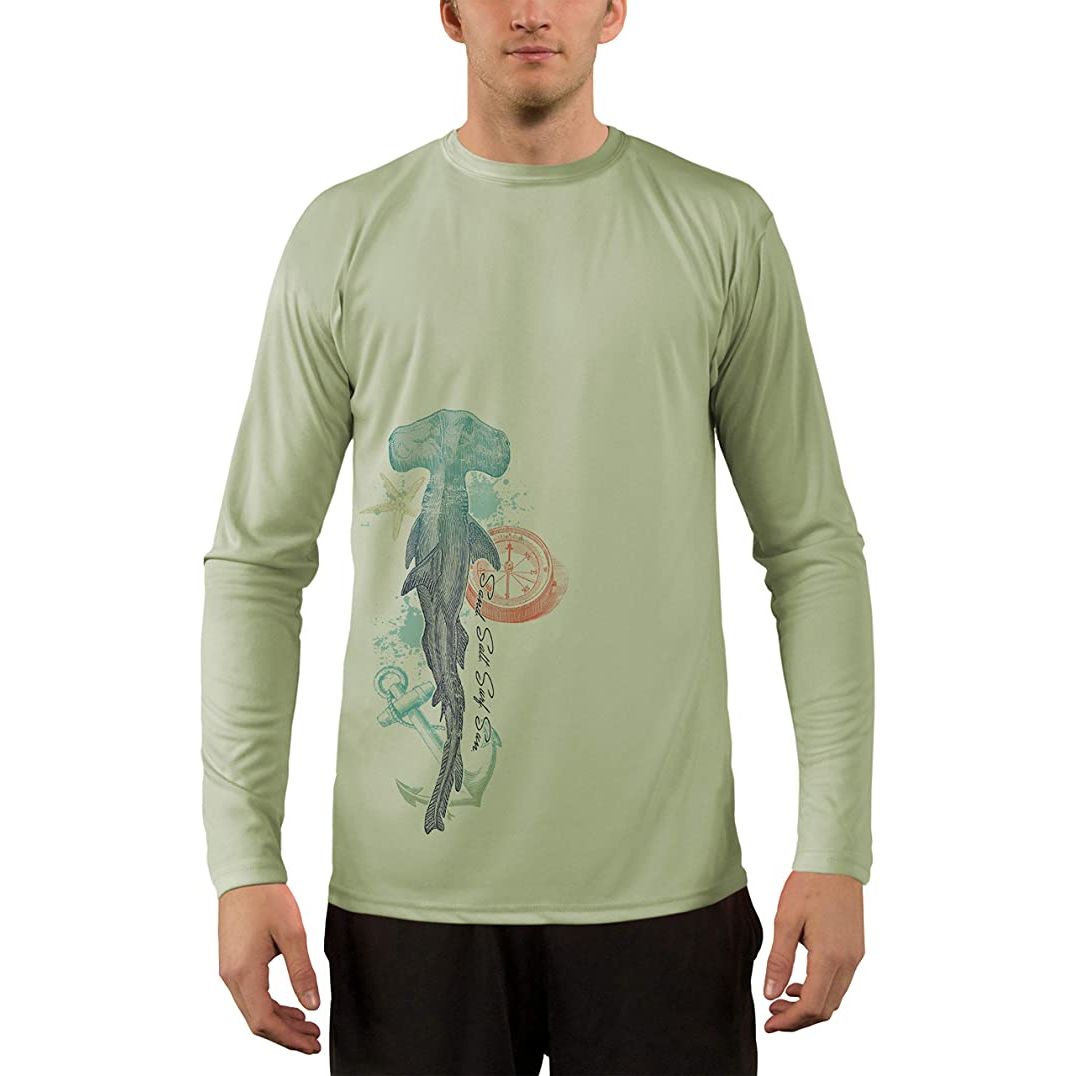 Palmyth Men's Fishing Shirt Short Sleeve Sun Protection Uv Upf 50+ Spf  T-shirt